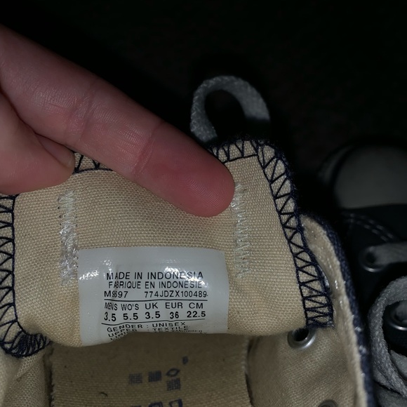 Blue Converse All-Star sz 5.5 - Picture 6 of 6